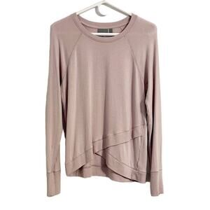 Athleta Criss Cross Sweatshirt Lilac/Lavender Size Small